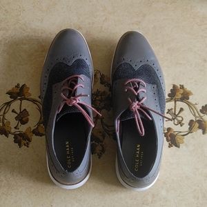 Cole Haan Grand OS Gray and tweed Oxford shoes. Size 8.5